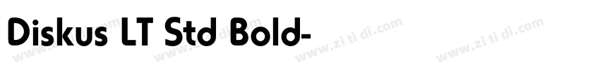 Diskus LT Std Bold字体转换